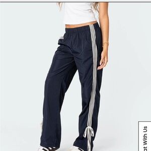 Edikted Navy Track Pants